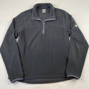 Nike ACG 1/4 Zip Fleece Pullover Women’s L Black Poly Stretch Arm Pocket Active